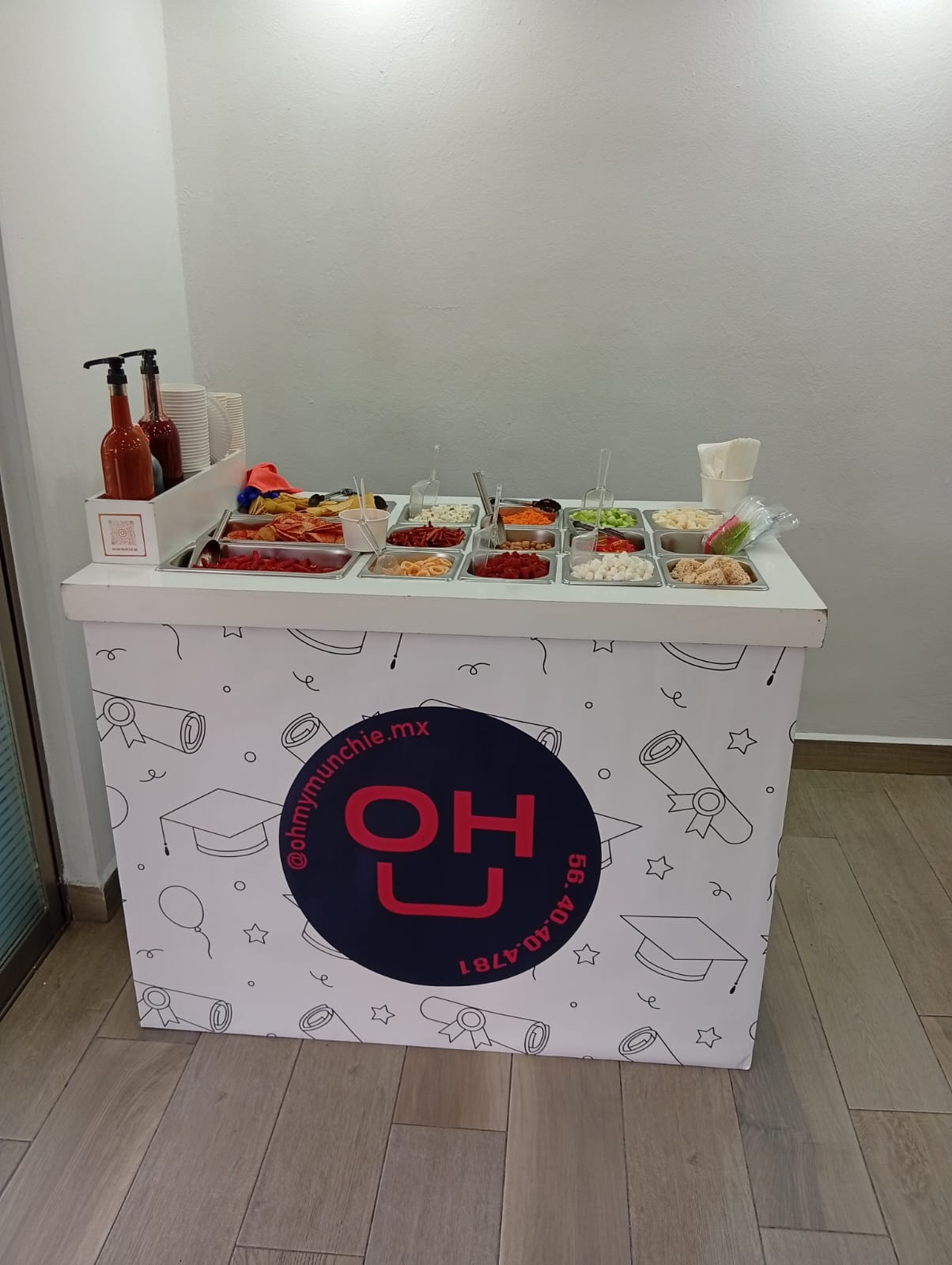 Carrito Oh My Munchie! montado con 12 opciones